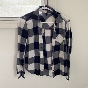 Black and white flannel